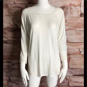 Cover stitched woman top size L